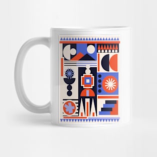 Contemporary Geometric Expression Mug